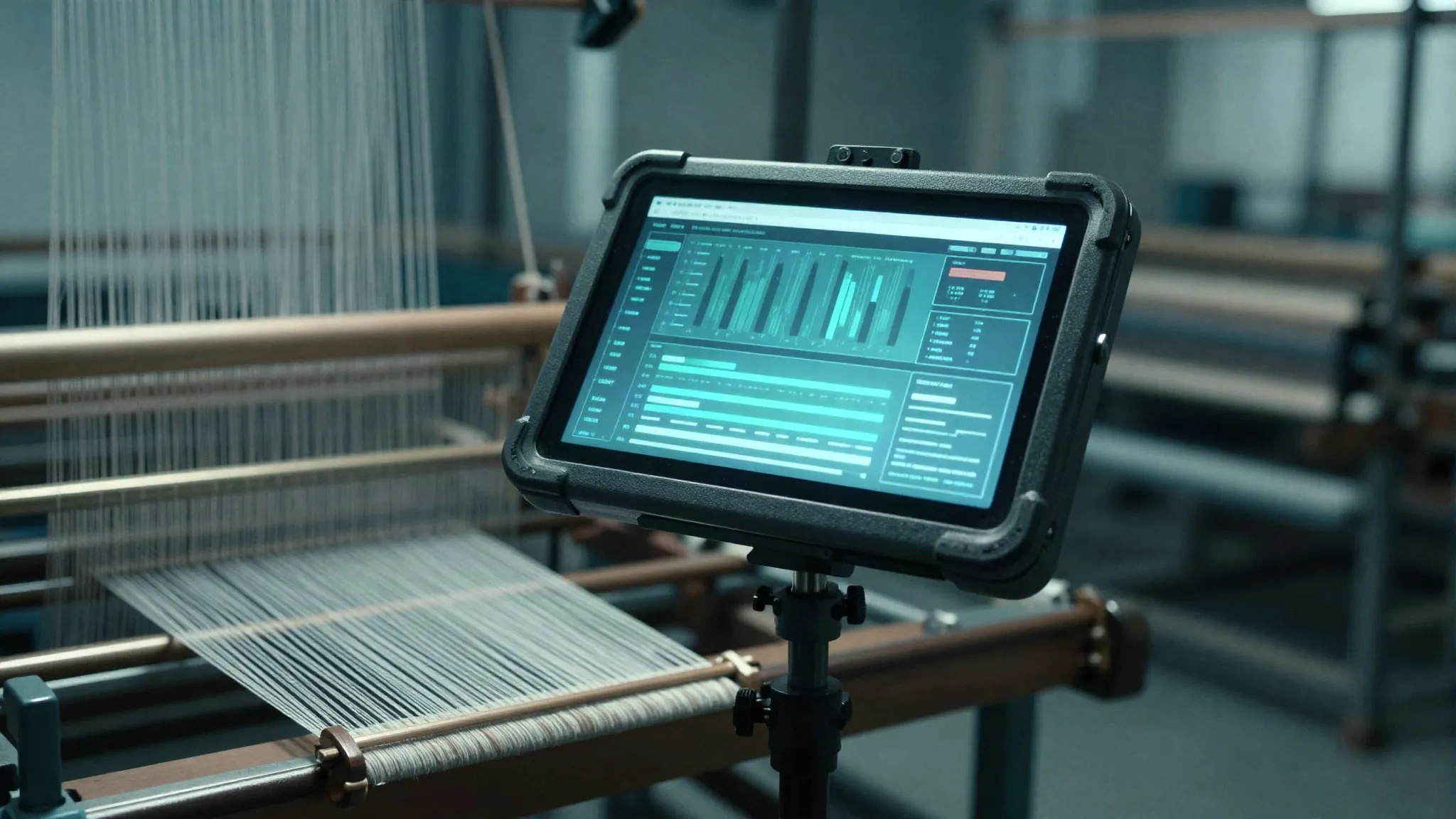 Production data collection integrated with Protex ERP for shop floor progress tracking.